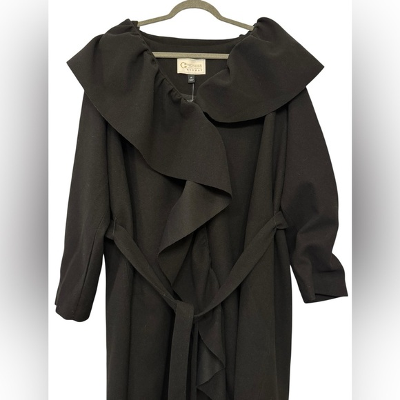 C Wonder  Ruffle Front Dress Coat - Picture 6 of 12